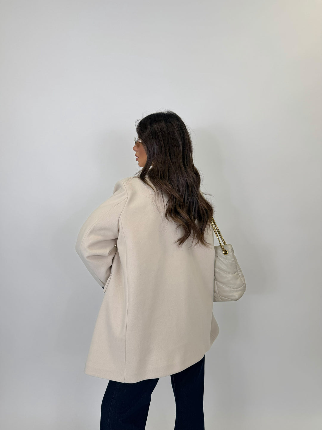 Giacca Panno Beige