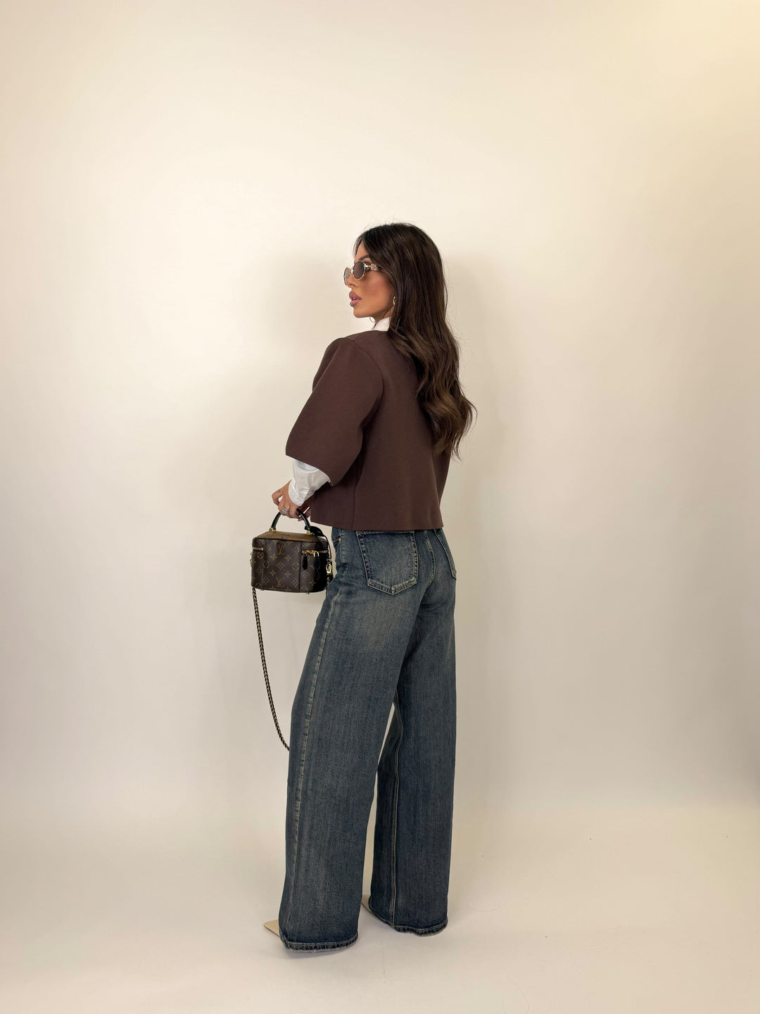 Pull Botton Marrone